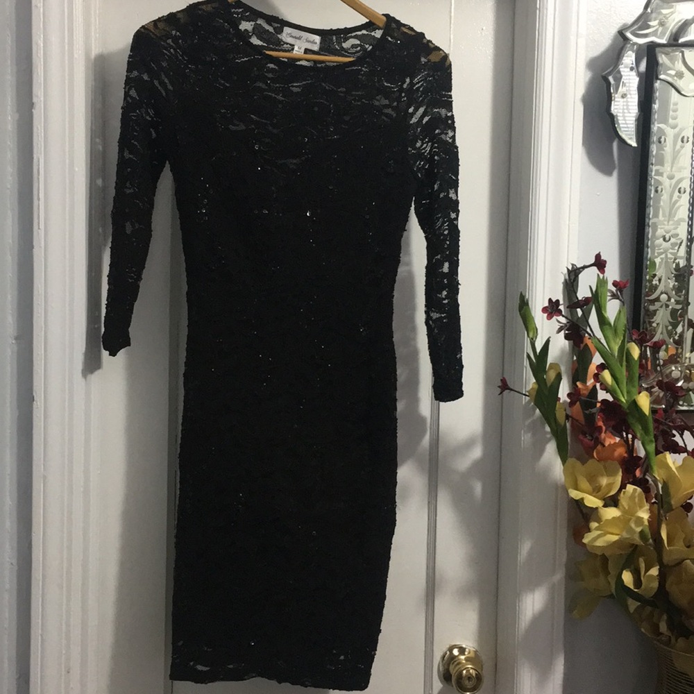 Emerald Sundae lace Black dress